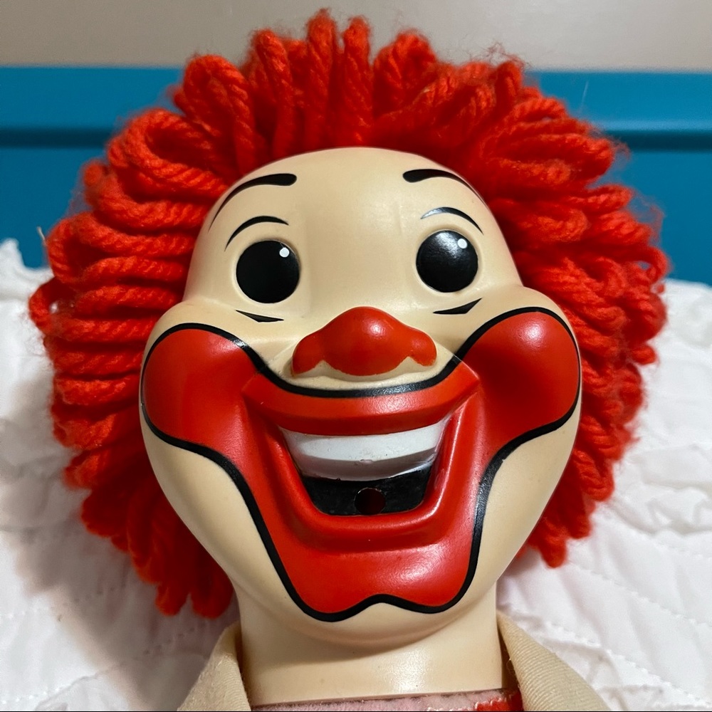 Vintage 1978 Ronald McDonald Plush Doll Toy Clown.